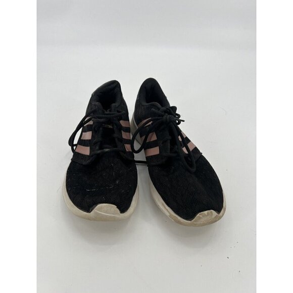 Adidas Shoes Womens 8 Cloudfoam Running Sneakers Lace Up AC8247 Black Fabric - Picture 6 of 7